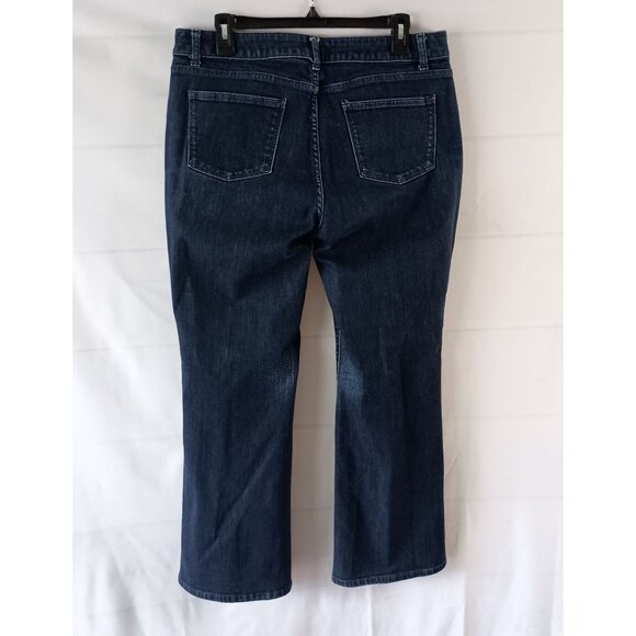 Talbots Curvy Boot Jeans Women’s 14P Petite 32x28 Blue Denim Stretch Excellent - Picture 7 of 8